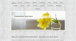 Desktop Screenshot of creativeworkshomedecor.net